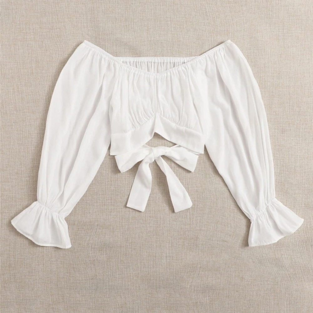 Off the shoulder crop top